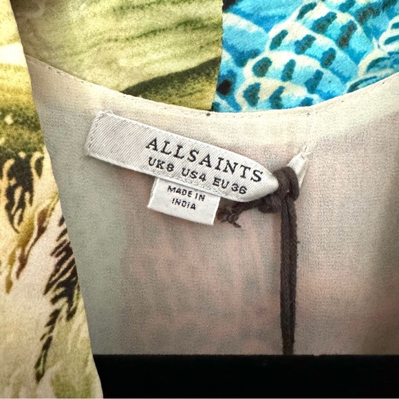 AllSaints Faye Swoop Mini Dress - Picture 6 of 9